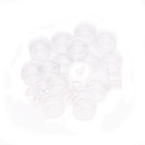 Lots 20pcs Clear Plastic Empty Bobbins For Brother Janome Singer Sewing Machines