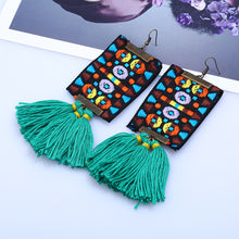 Womens Fashion Bohemian Earrings Long Tassel Fringe Boho Dangle Earrings Jewelry